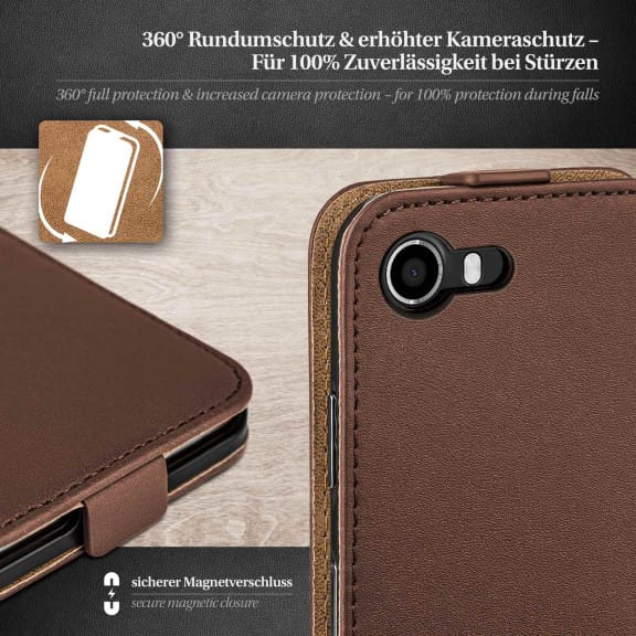 moex Flip Case Wiko Lenny Klapphülle Leder Optik – Weiteres Produktbild 3 moex Flip Case Wiko Lenny Klapphülle Leder Optik – Weiteres Produktbild 3