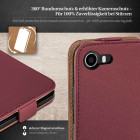 moex Flip Case Wiko Lenny Klapphülle Leder Optik – Weiteres Produktbild 3