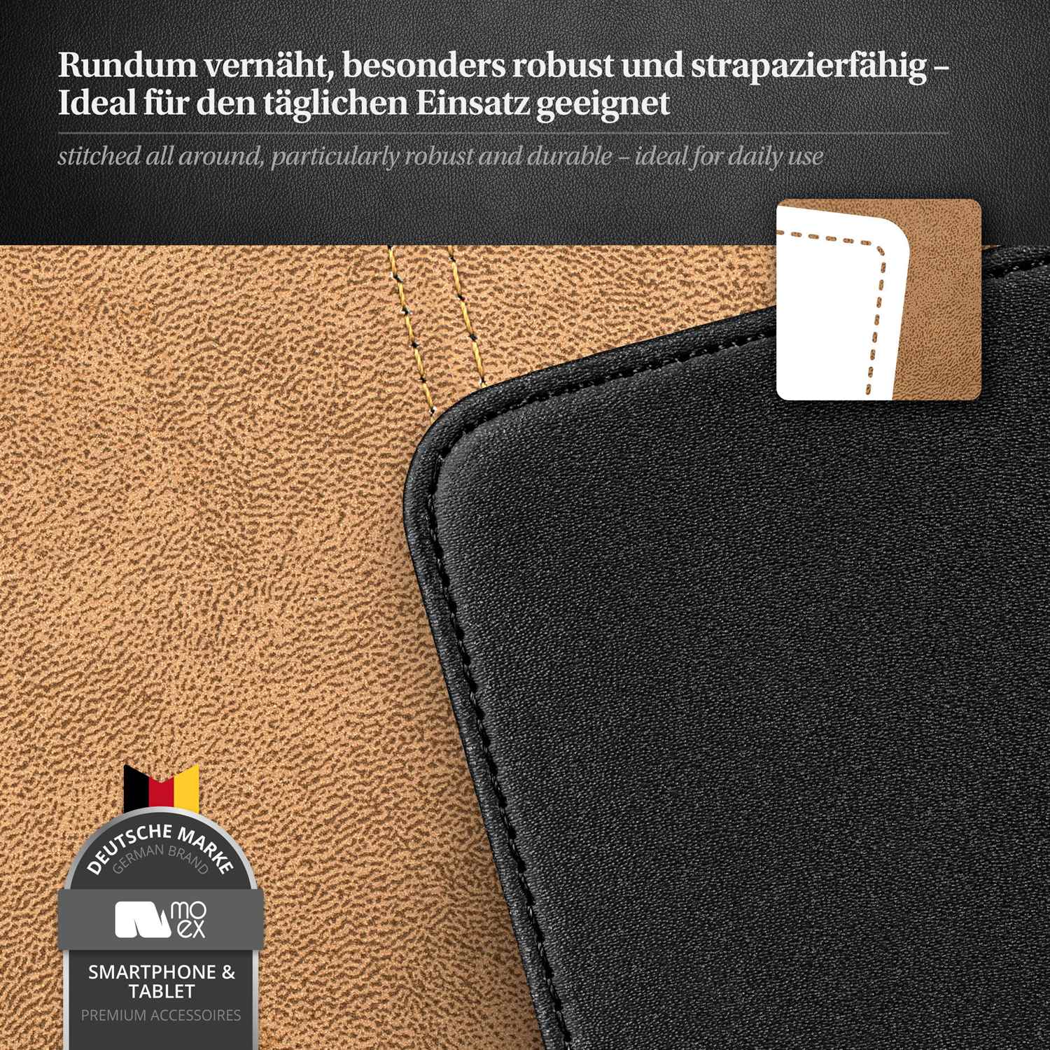 moex Flip Case Wiko Lenny Klapphülle Leder Optik – Weiteres Produktbild 4
