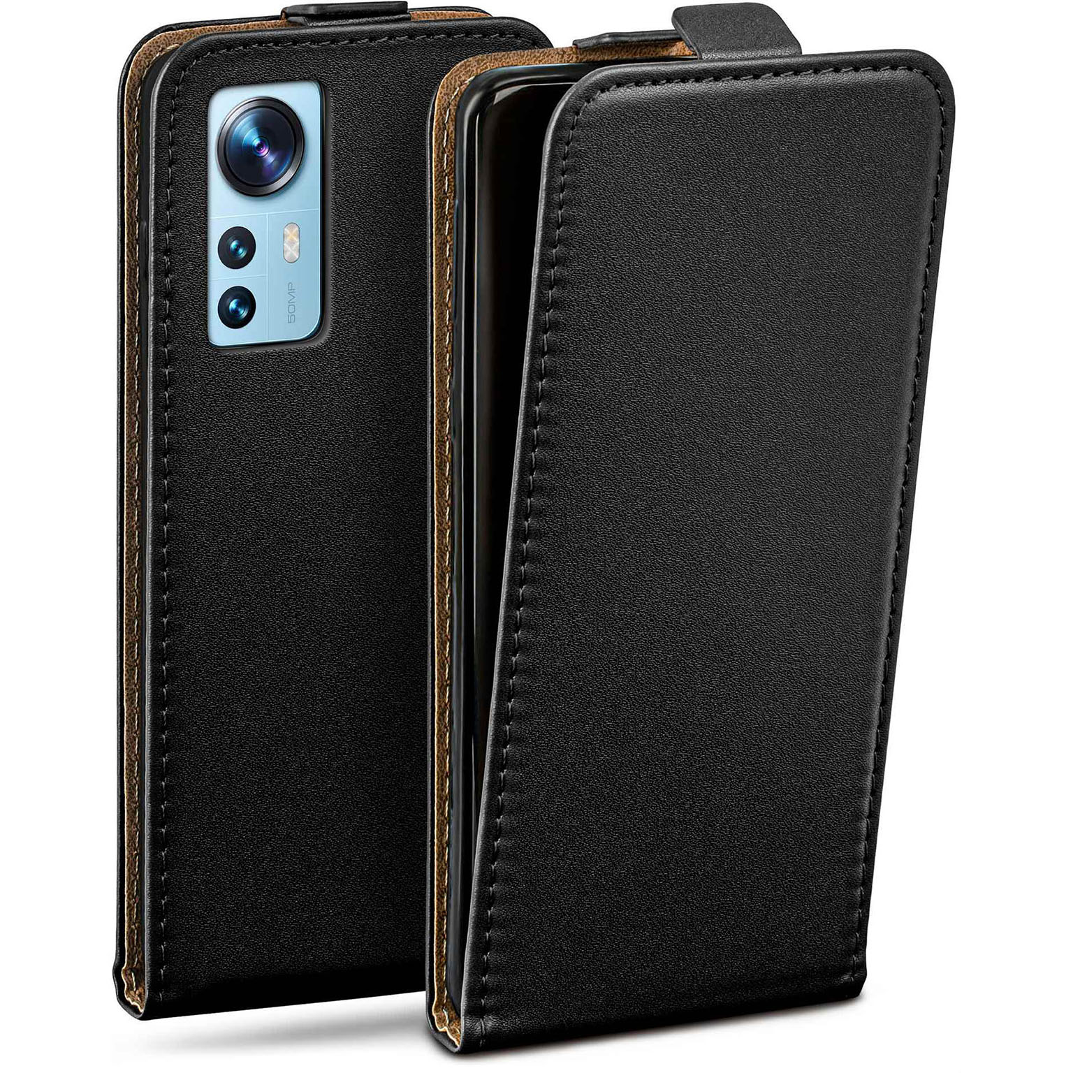 moex Flip Case Xiaomi 12 Klapphülle Leder Optik – Weiteres Produktbild 1 moex Flip Case Xiaomi 12 Klapphülle Leder Optik – Weiteres Produktbild 1