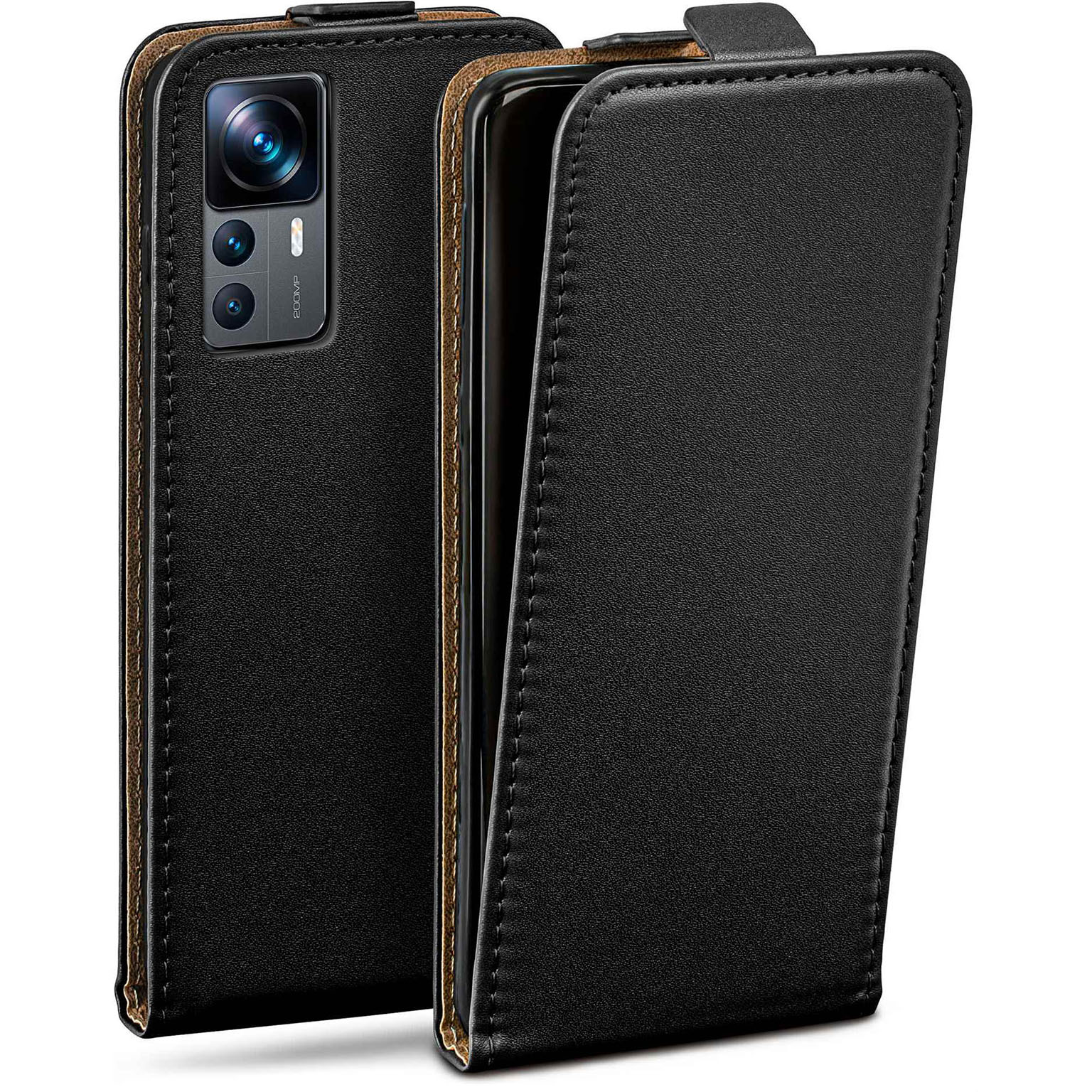 moex Flip Case Xiaomi 12T Klapphülle Leder Optik – undefined