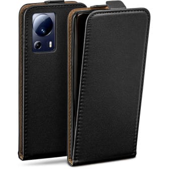 moex Flip Case Xiaomi 13 Lite Klapphülle Leder Optik – Deep-Black moex Flip Case Xiaomi 13 Lite Klapphülle Leder Optik – Deep-Black