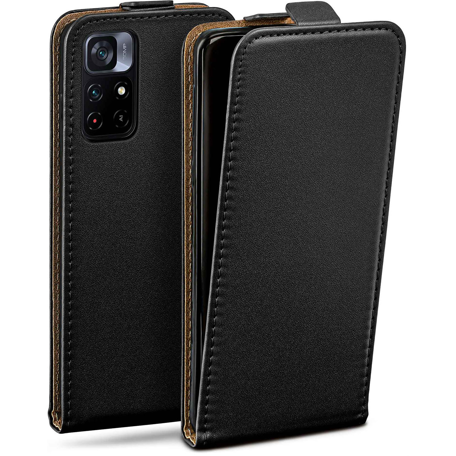 moex Flip Case Poco M4 Pro 5G Klapphülle Leder Optik – Weiteres Produktbild 1 moex Flip Case Poco M4 Pro 5G Klapphülle Leder Optik – Weiteres Produktbild 1