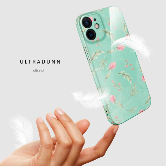 ONEFLOW Flower Cover iPhone 12 Blumen Muster – Weiteres Produktbild 5