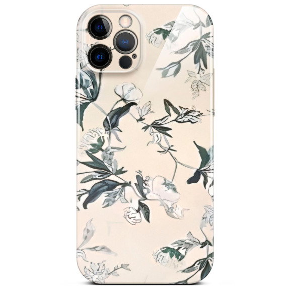 ONEFLOW Flower Cover iPhone 12 Pro Blumen Muster – Weiteres Produktbild 1