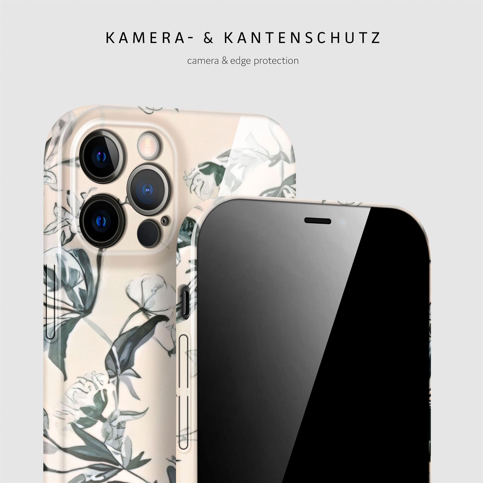 ONEFLOW Flower Cover iPhone 12 Pro Blumen Muster – Weiteres Produktbild 1