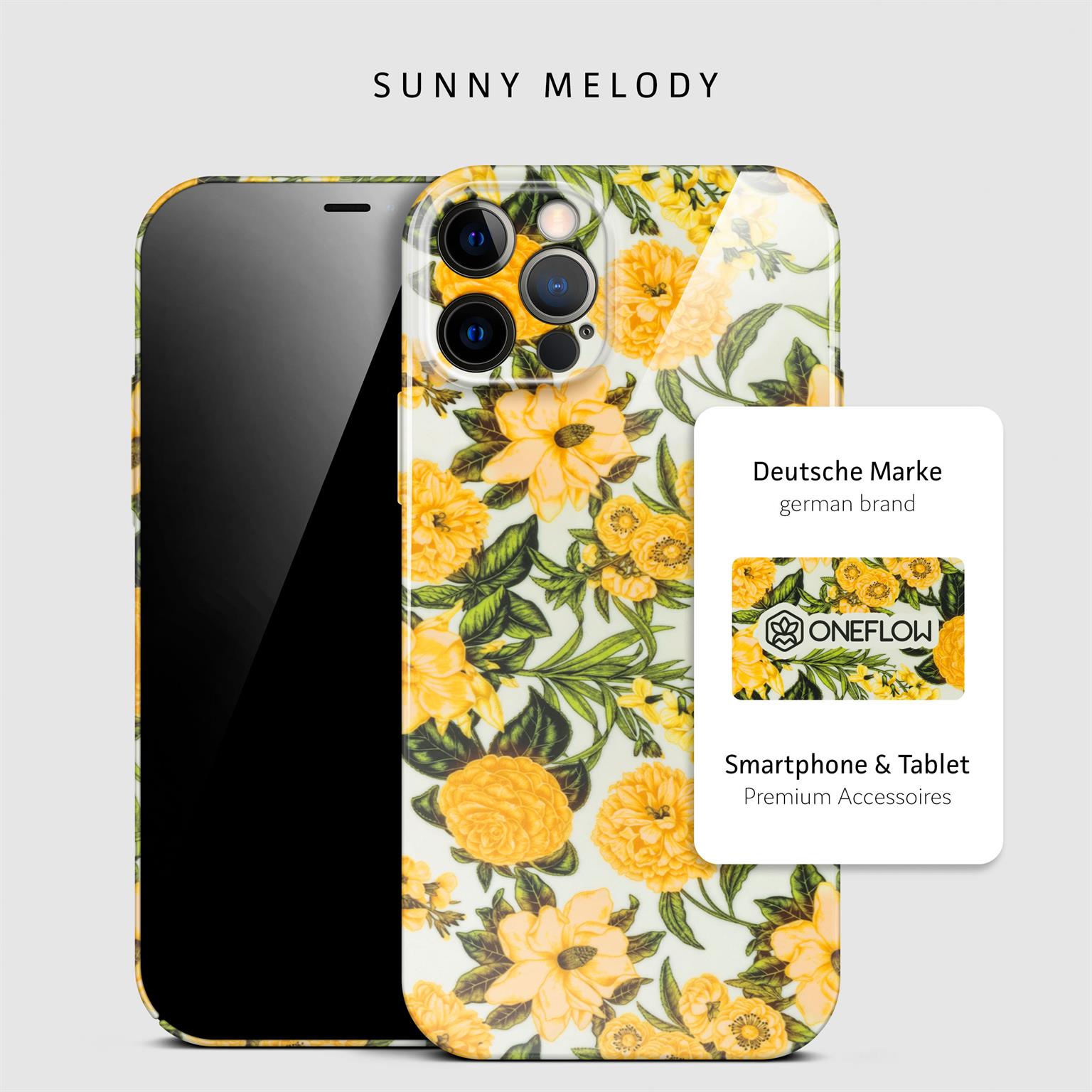 ONEFLOW Flower Cover iPhone 12 Pro Blumen Muster – Weiteres Produktbild 3