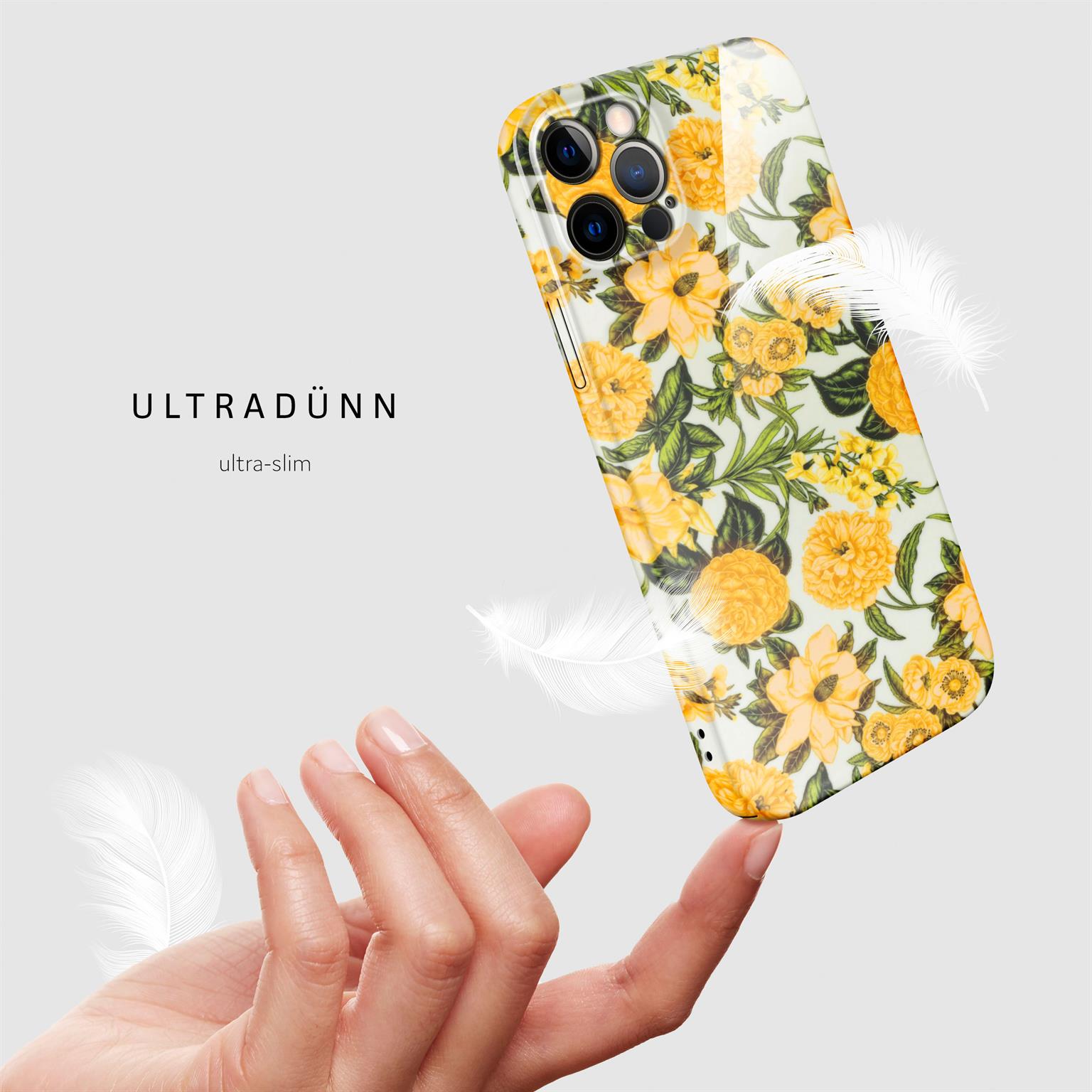 ONEFLOW Flower Cover iPhone 12 Pro Blumen Muster – Weiteres Produktbild 4