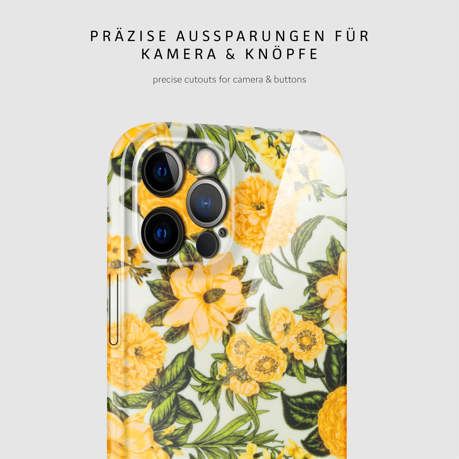 ONEFLOW Flower Cover iPhone 12 Pro Blumen Muster – Weiteres Produktbild 6