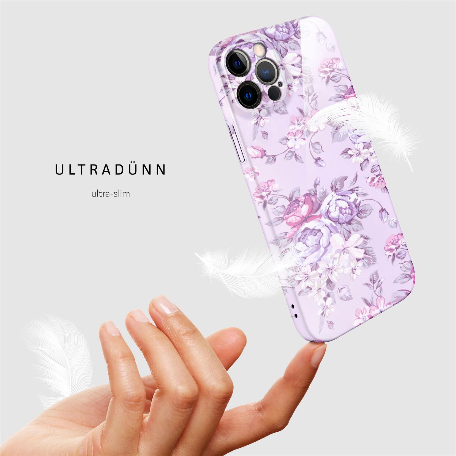 ONEFLOW Flower Cover iPhone 12 Pro Blumen Muster – Weiteres Produktbild 4