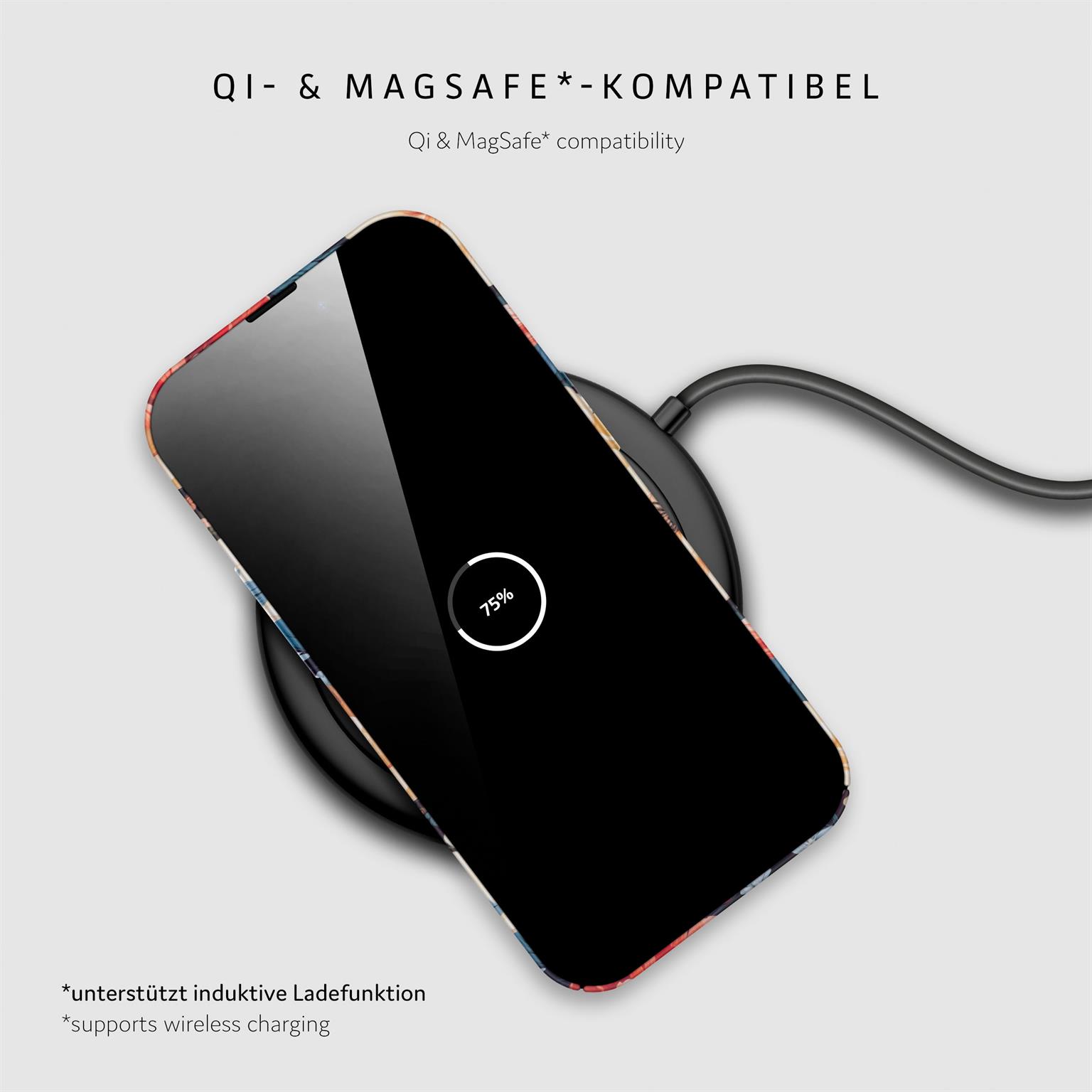 ONEFLOW Flower Cover iPhone 14 Pro Max Blumen Muster – Weiteres Produktbild 5