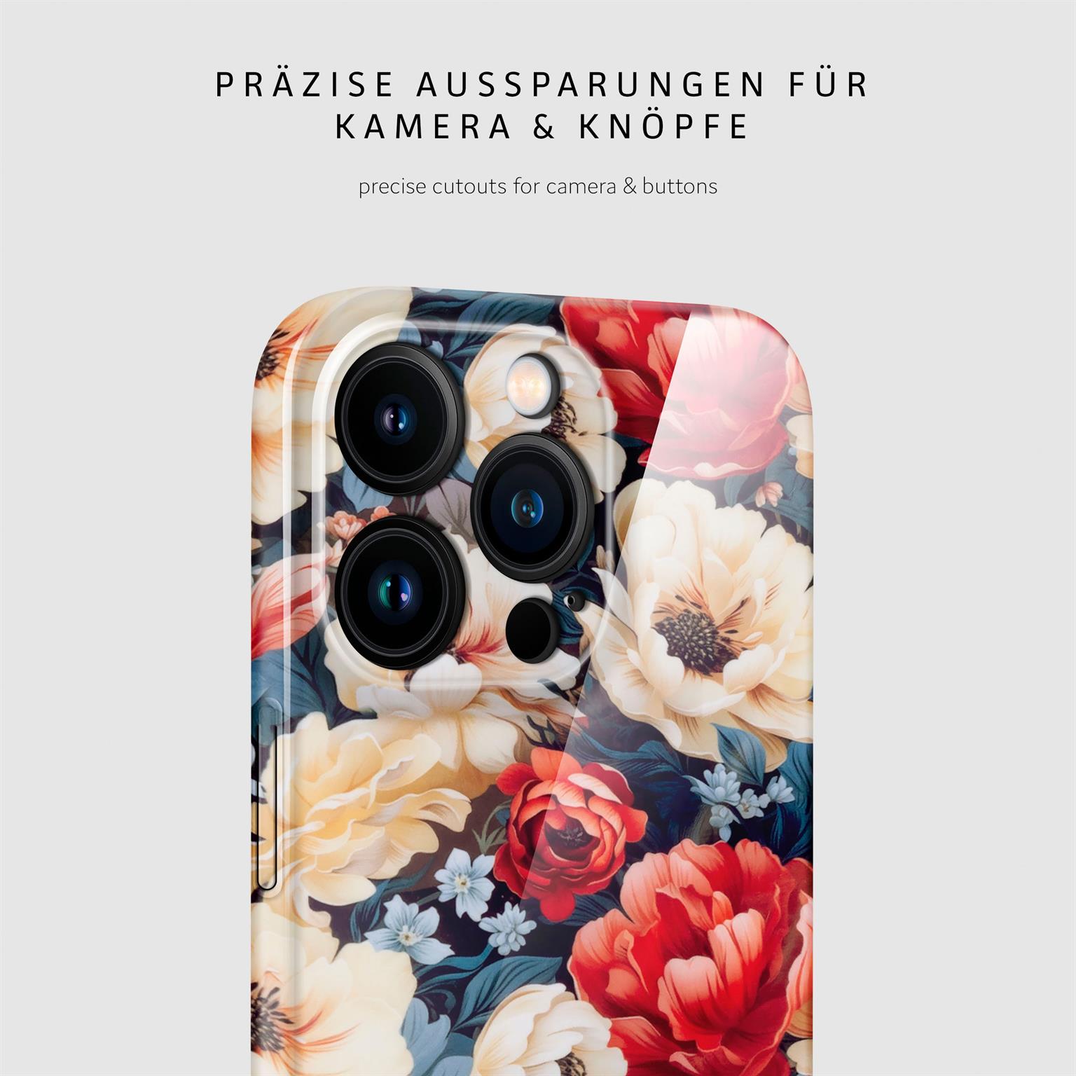 ONEFLOW Flower Cover iPhone 14 Pro Max Blumen Muster – Weiteres Produktbild 6