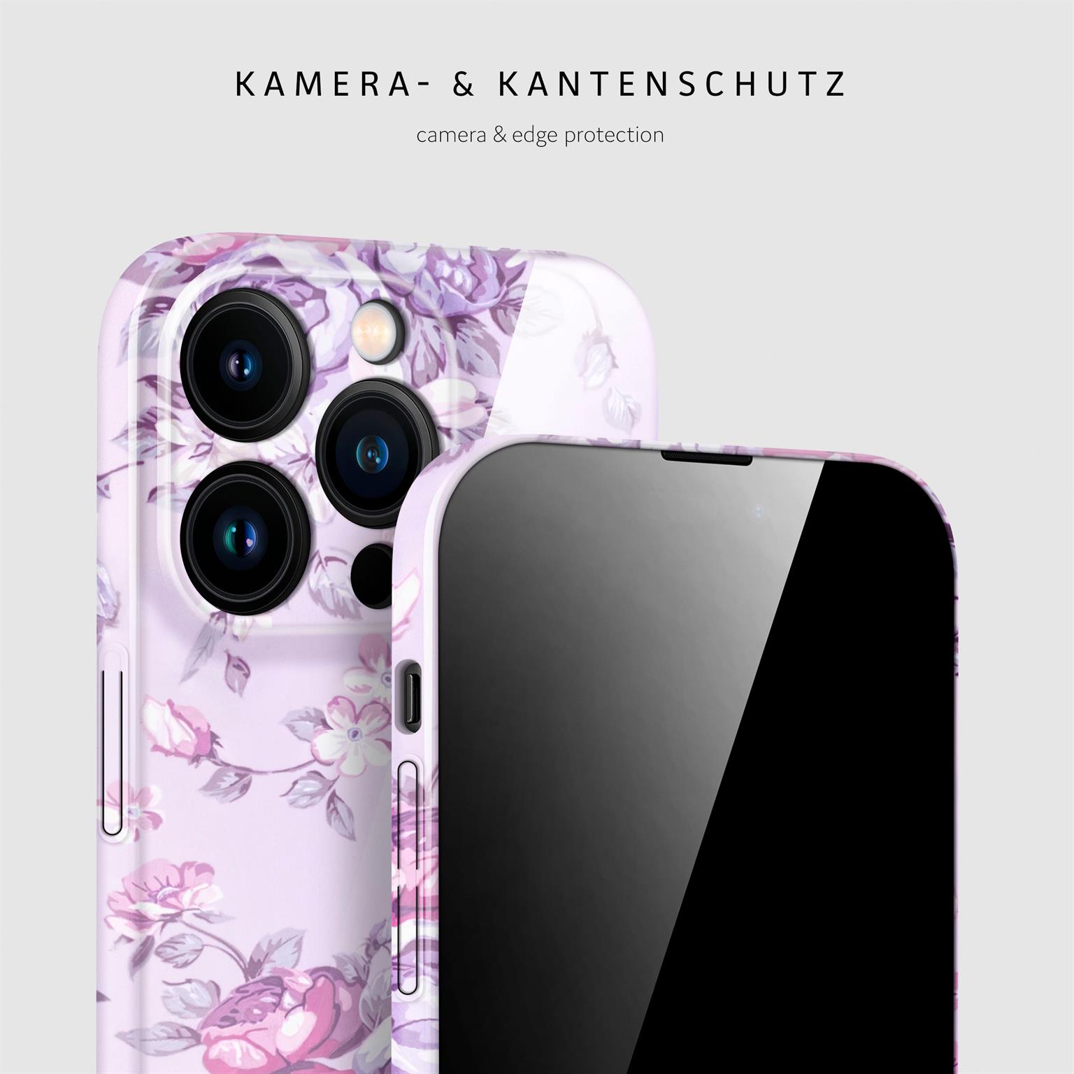 ONEFLOW Flower Cover iPhone 14 Pro Max Blumen Muster – Weiteres Produktbild 2 ONEFLOW Flower Cover iPhone 14 Pro Max Blumen Muster – Weiteres Produktbild 2