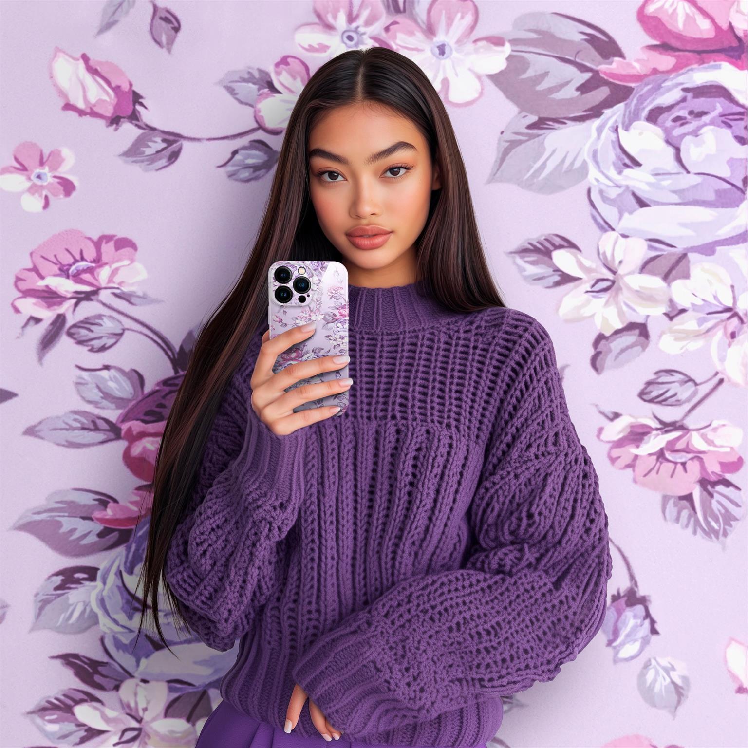 ONEFLOW Flower Cover iPhone 14 Pro Max Blumen Muster – Weiteres Produktbild 3 ONEFLOW Flower Cover iPhone 14 Pro Max Blumen Muster – Weiteres Produktbild 3