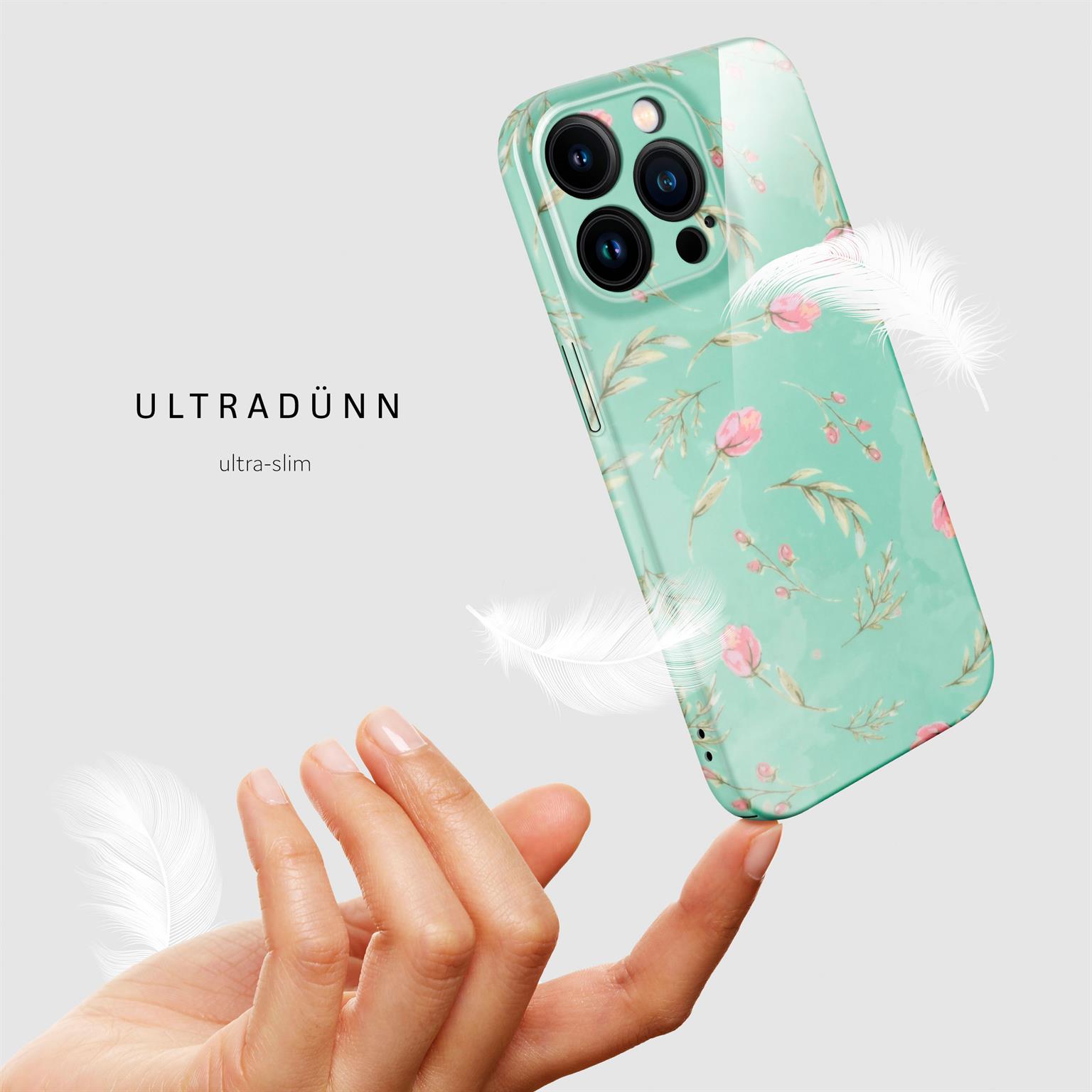 ONEFLOW Flower Cover iPhone 14 Pro Max Blumen Muster – Weiteres Produktbild 5 ONEFLOW Flower Cover iPhone 14 Pro Max Blumen Muster – Weiteres Produktbild 5