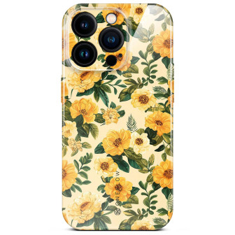 ONEFLOW Flower Cover iPhone 14 Pro Blumen Muster – Sunny Melody ONEFLOW Flower Cover iPhone 14 Pro Blumen Muster – Sunny Melody