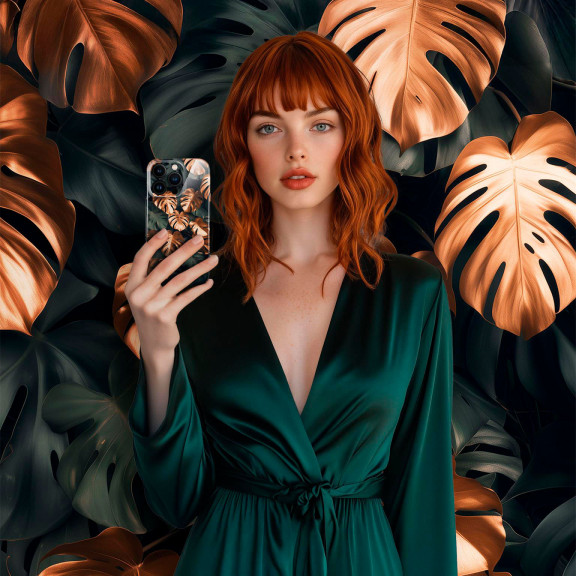 ONEFLOW Flower Cover iPhone 14 Pro Blumen Muster – Weiteres Produktbild 3