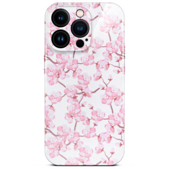 ONEFLOW Flower Cover iPhone 14 Pro Blumen Muster – Sakura Breeze ONEFLOW Flower Cover iPhone 14 Pro Blumen Muster – Sakura Breeze