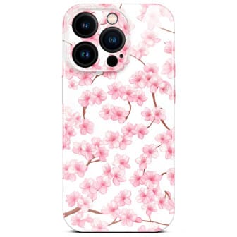 ONEFLOW Flower Cover iPhone 14 Pro Blumen Muster – Sakura Breeze ONEFLOW Flower Cover iPhone 14 Pro Blumen Muster – Sakura Breeze