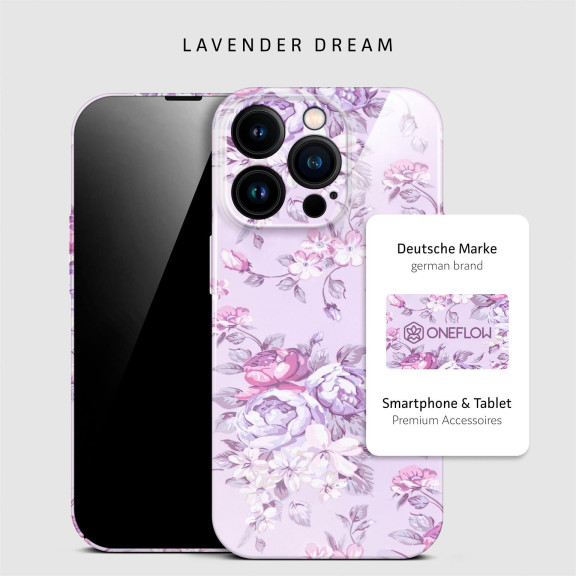 ONEFLOW Flower Cover iPhone 14 Pro Blumen Muster – Weiteres Produktbild 4
