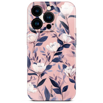 ONEFLOW Flower Cover iPhone 14 Pro Blumen Muster – Sunset Bloom