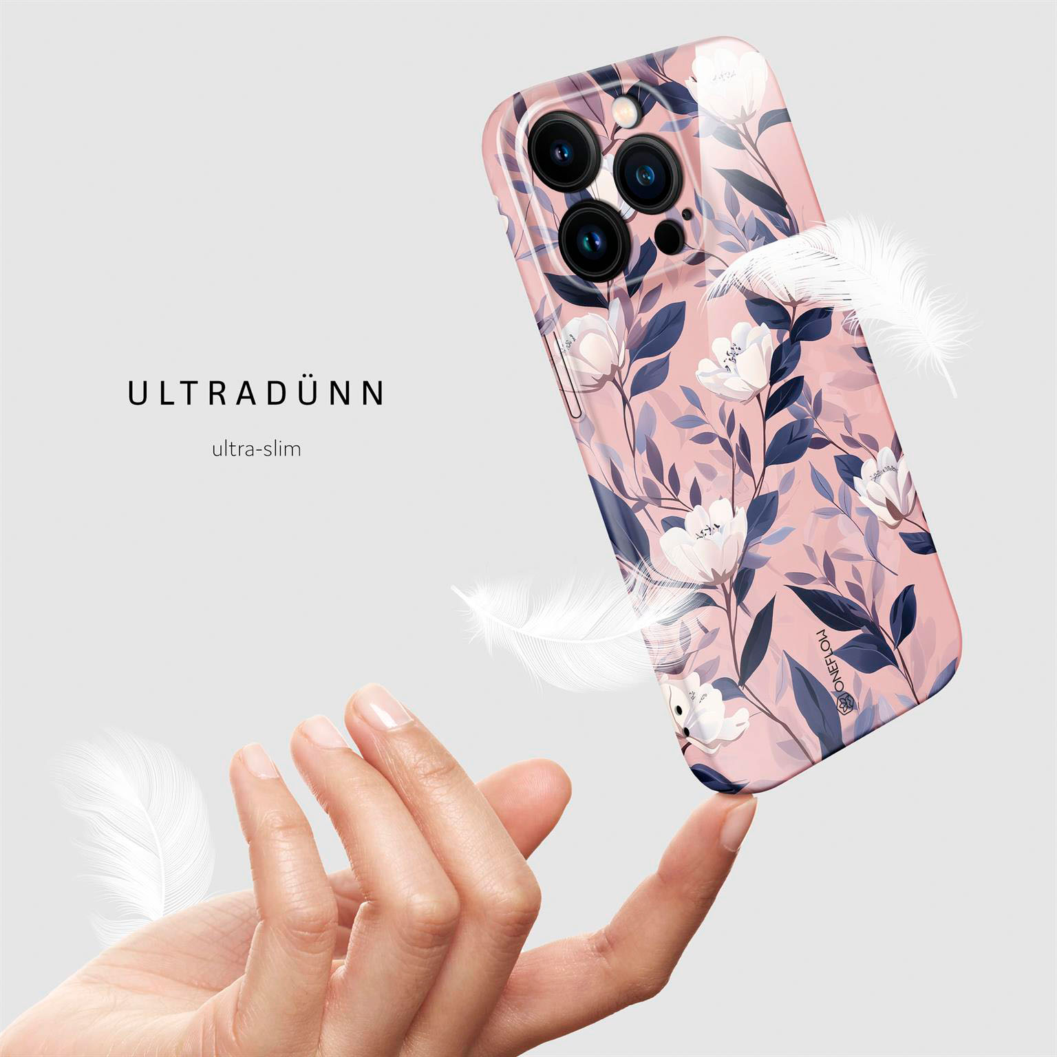 ONEFLOW Flower Cover iPhone 14 Pro Blumen Muster – Weiteres Produktbild 5