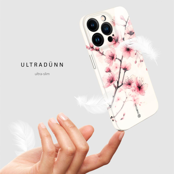 ONEFLOW Flower Cover iPhone 14 Pro Blumen Muster – Weiteres Produktbild 5