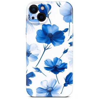 ONEFLOW Flower Cover iPhone 14 Blumen Muster – Blue Dreamwave ONEFLOW Flower Cover iPhone 14 Blumen Muster – Blue Dreamwave