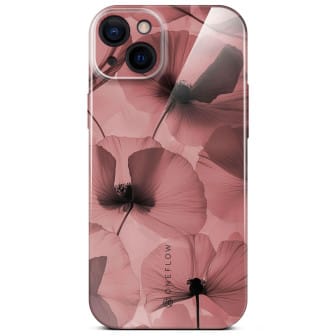 ONEFLOW Flower Cover iPhone 14 Blumen Muster – Crimson Whisper ONEFLOW Flower Cover iPhone 14 Blumen Muster – Crimson Whisper