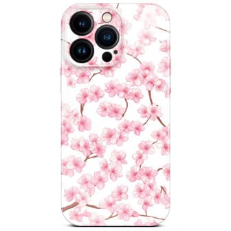 ONEFLOW Flower Cover iPhone 15 Pro Max Blumen Muster – Sakura Breeze ONEFLOW Flower Cover iPhone 15 Pro Max Blumen Muster – Sakura Breeze
