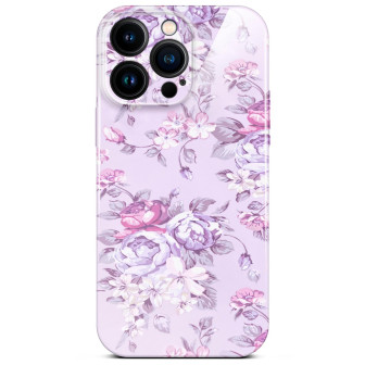 ONEFLOW Flower Cover iPhone 15 Pro Max Blumen Muster – Lavender Dream ONEFLOW Flower Cover iPhone 15 Pro Max Blumen Muster – Lavender Dream