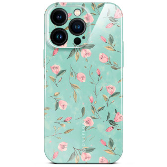 ONEFLOW Flower Cover iPhone 15 Pro Max Blumen Muster – Mint Blossom ONEFLOW Flower Cover iPhone 15 Pro Max Blumen Muster – Mint Blossom