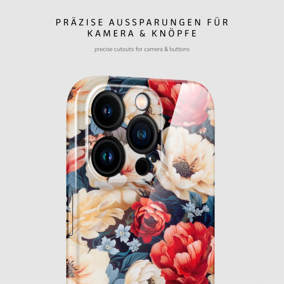 ONEFLOW Flower Cover iPhone 15 Pro Blumen Muster – Weiteres Produktbild 7