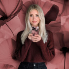 ONEFLOW Flower Cover iPhone 15 Pro Blumen Muster – Weiteres Produktbild 3