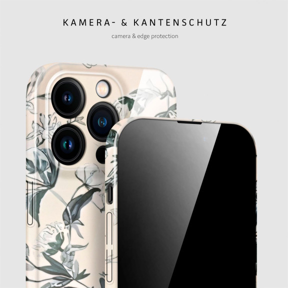 ONEFLOW Flower Cover iPhone 15 Pro Blumen Muster – Weiteres Produktbild 2