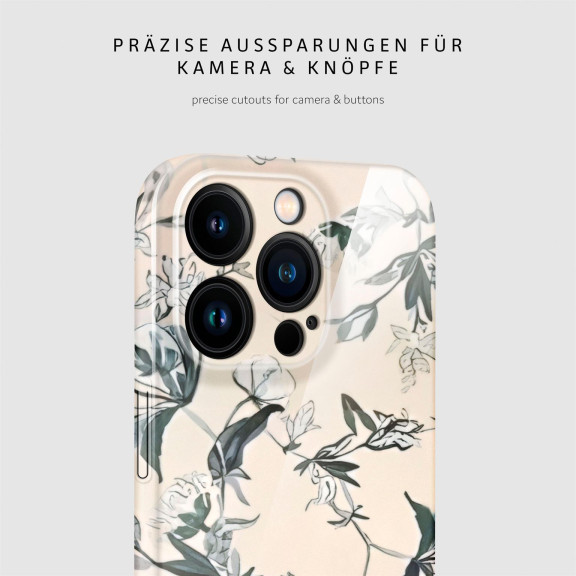 ONEFLOW Flower Cover iPhone 15 Pro Blumen Muster – Weiteres Produktbild 7