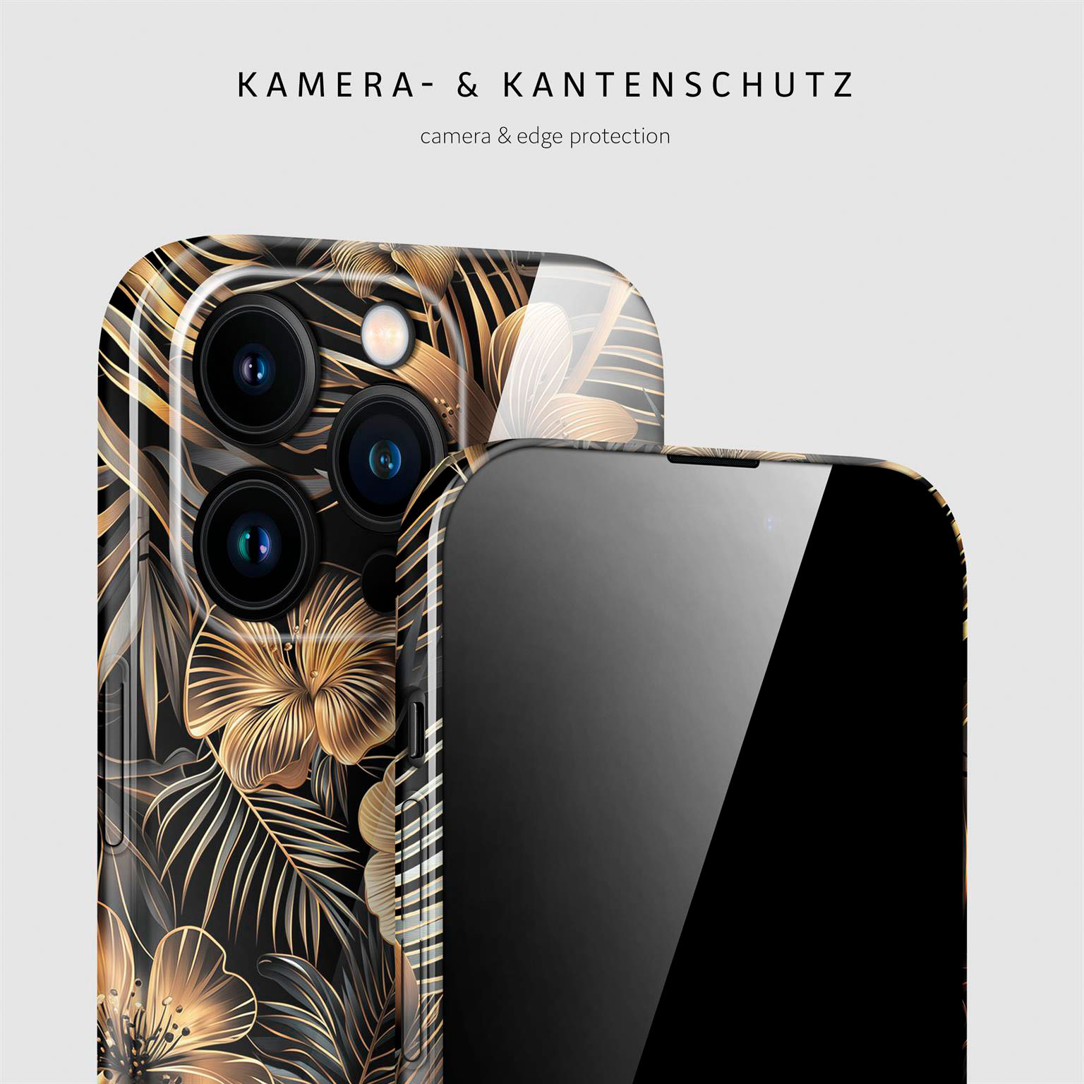 ONEFLOW Flower Cover iPhone 15 Pro Blumen Muster – Weiteres Produktbild 2