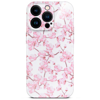 ONEFLOW Flower Cover iPhone 15 Pro Blumen Muster – Sakura Breeze ONEFLOW Flower Cover iPhone 15 Pro Blumen Muster – Sakura Breeze