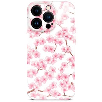 ONEFLOW Flower Cover iPhone 15 Pro Blumen Muster – Sakura Breeze ONEFLOW Flower Cover iPhone 15 Pro Blumen Muster – Sakura Breeze
