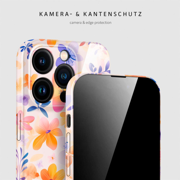 ONEFLOW Flower Cover iPhone 15 Pro Blumen Muster – Weiteres Produktbild 2