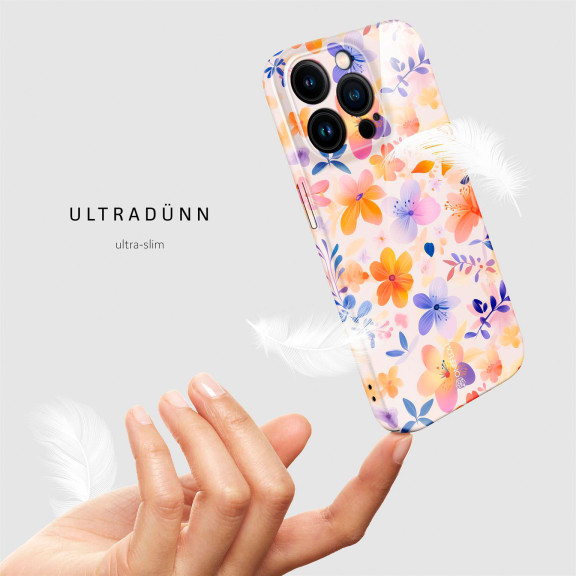 ONEFLOW Flower Cover iPhone 15 Pro Blumen Muster – Weiteres Produktbild 5 ONEFLOW Flower Cover iPhone 15 Pro Blumen Muster – Weiteres Produktbild 5