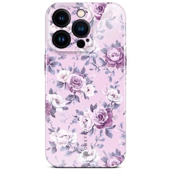 ONEFLOW Flower Cover iPhone 15 Pro Blumen Muster – Lavender Dream ONEFLOW Flower Cover iPhone 15 Pro Blumen Muster – Lavender Dream