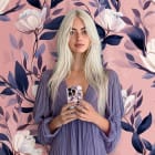 ONEFLOW Flower Cover iPhone 15 Pro Blumen Muster – Weiteres Produktbild 3