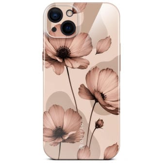 ONEFLOW ONEFLOW Flower Cover iPhone 15 Blumen Muster – Café Couture