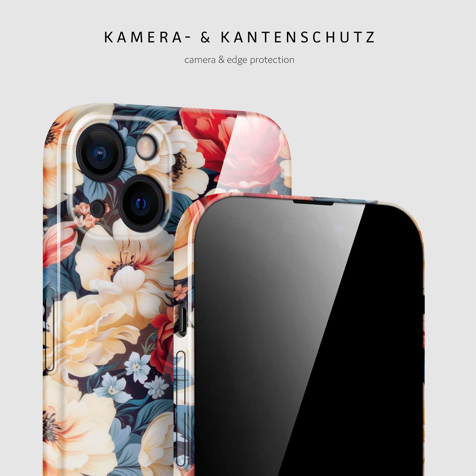 ONEFLOW Flower Cover iPhone 15 Blumen Muster – Weiteres Produktbild 2 ONEFLOW Flower Cover iPhone 15 Blumen Muster – Weiteres Produktbild 2