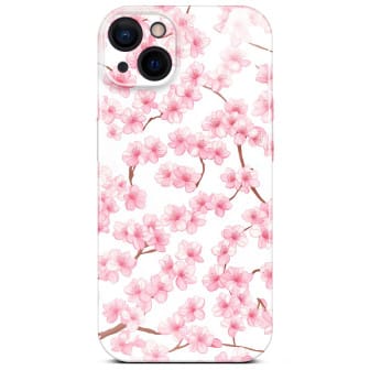 ONEFLOW Flower Cover iPhone 15 Blumen Muster – Sakura Breeze ONEFLOW Flower Cover iPhone 15 Blumen Muster – Sakura Breeze