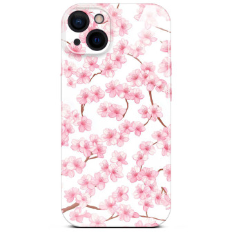 ONEFLOW Flower Cover iPhone 15 Blumen Muster – Sakura Breeze ONEFLOW Flower Cover iPhone 15 Blumen Muster – Sakura Breeze