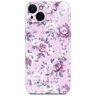 ONEFLOW Flower Cover iPhone 15 Blumen Muster – Lavender Dream ONEFLOW Flower Cover iPhone 15 Blumen Muster – Lavender Dream