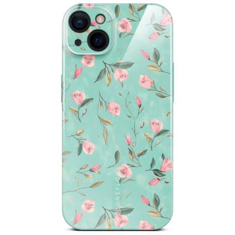 ONEFLOW Flower Cover iPhone 15 Blumen Muster – Mint Blossom ONEFLOW Flower Cover iPhone 15 Blumen Muster – Mint Blossom
