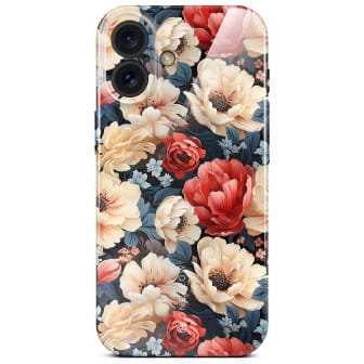 ONEFLOW Flower Cover iPhone 16 Plus Blumen Muster – Mystic Flora ONEFLOW Flower Cover iPhone 16 Plus Blumen Muster – Mystic Flora